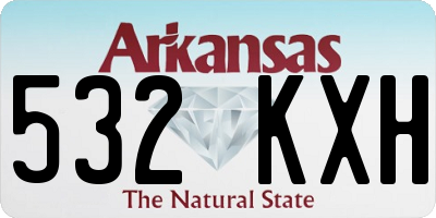 AR license plate 532KXH