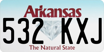 AR license plate 532KXJ