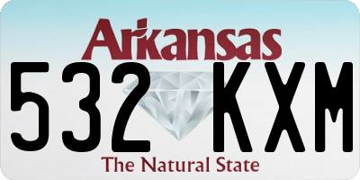AR license plate 532KXM