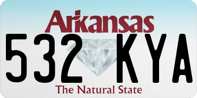 AR license plate 532KYA