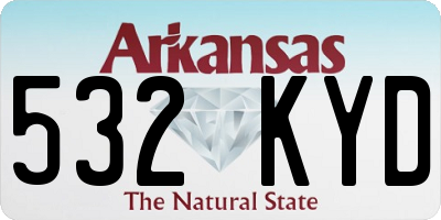 AR license plate 532KYD