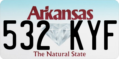 AR license plate 532KYF