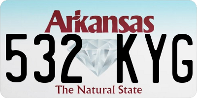 AR license plate 532KYG