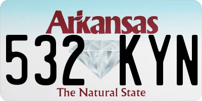 AR license plate 532KYN