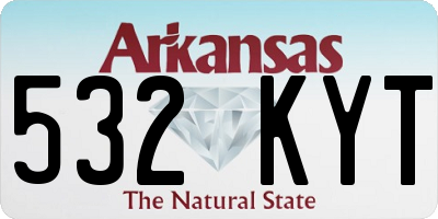 AR license plate 532KYT