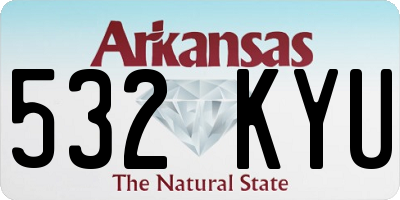 AR license plate 532KYU