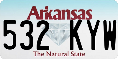 AR license plate 532KYW