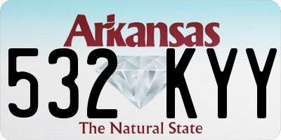 AR license plate 532KYY