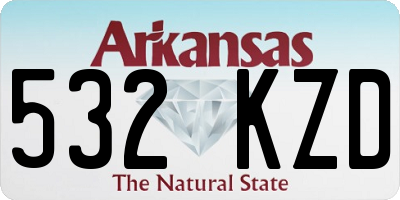 AR license plate 532KZD