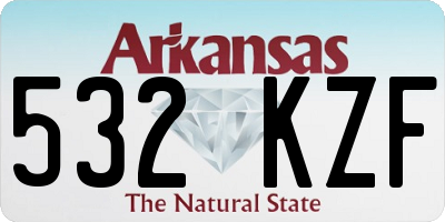 AR license plate 532KZF