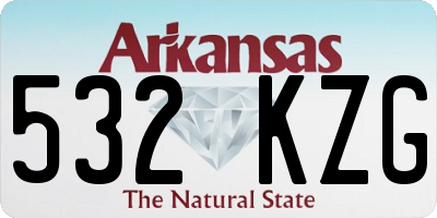 AR license plate 532KZG