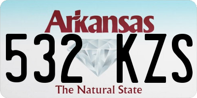 AR license plate 532KZS