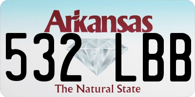 AR license plate 532LBB