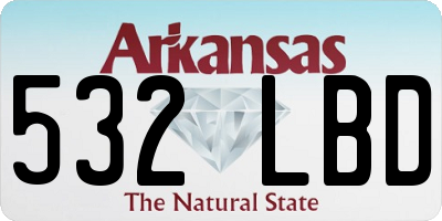 AR license plate 532LBD
