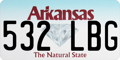 AR license plate 532LBG