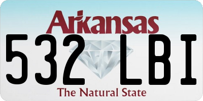 AR license plate 532LBI