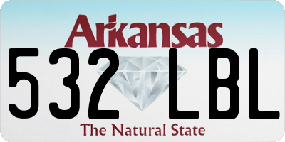 AR license plate 532LBL