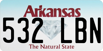 AR license plate 532LBN