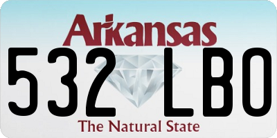 AR license plate 532LBO