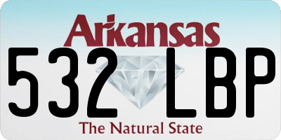 AR license plate 532LBP