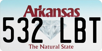 AR license plate 532LBT