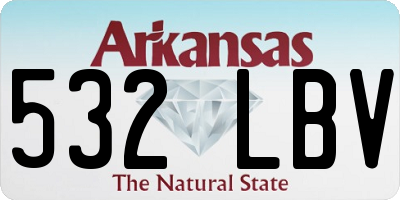 AR license plate 532LBV