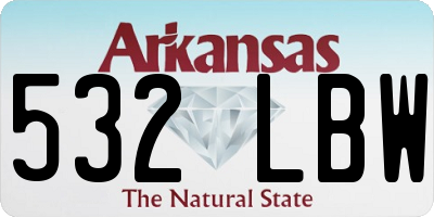 AR license plate 532LBW