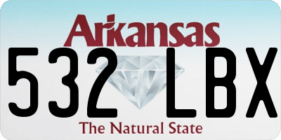 AR license plate 532LBX