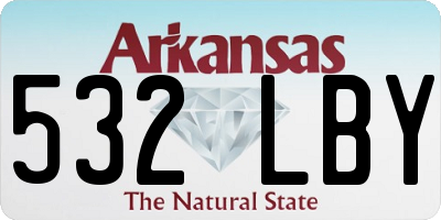 AR license plate 532LBY