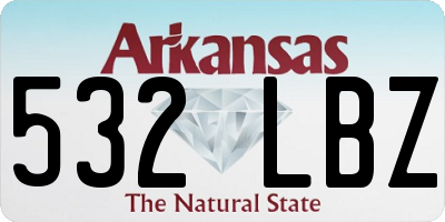 AR license plate 532LBZ