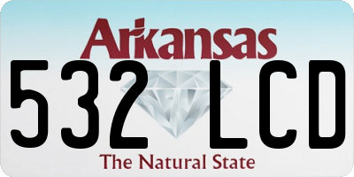 AR license plate 532LCD