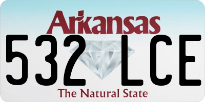 AR license plate 532LCE