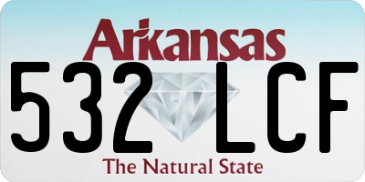 AR license plate 532LCF