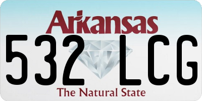 AR license plate 532LCG