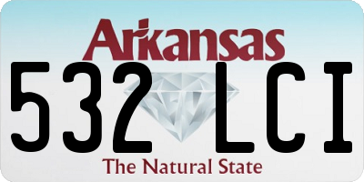 AR license plate 532LCI
