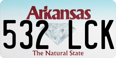 AR license plate 532LCK