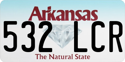 AR license plate 532LCR