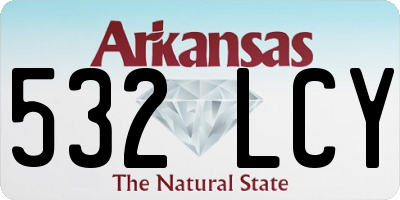AR license plate 532LCY