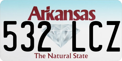 AR license plate 532LCZ