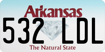 AR license plate 532LDL