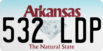 AR license plate 532LDP