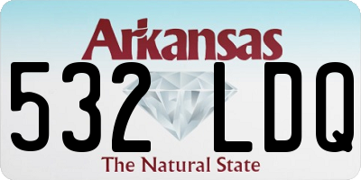 AR license plate 532LDQ