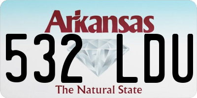 AR license plate 532LDU