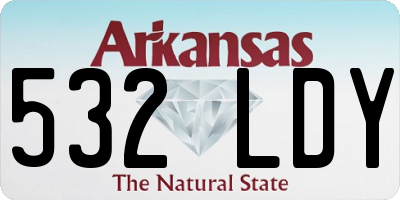 AR license plate 532LDY