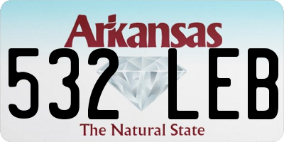 AR license plate 532LEB