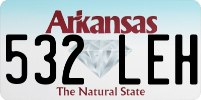 AR license plate 532LEH