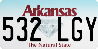 AR license plate 532LGY