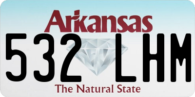AR license plate 532LHM