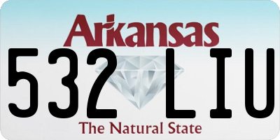 AR license plate 532LIU