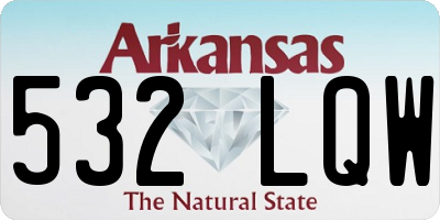 AR license plate 532LQW